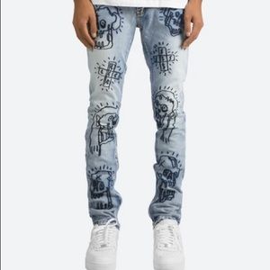MNML | Jeans | Mnml Embroidered Skull 